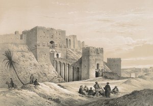 Citadellet i Aleppo af Philibert Joseph Girault de Prangey