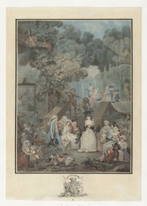 bryllupsfest La noce au Chateau af Philibert Louis Debucourt