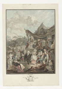 Dansende brud Brudens Menuet af Philibert Louis Debucourt