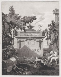 Frontispice til Hero and Leander, 1801. af Philibert Louis Debucourt