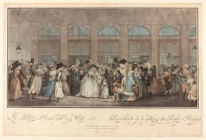 Palais Royal-galleriets gang af Philibert Louis Debucourt