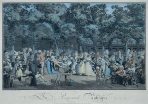 Den offentlige Promenade af Philibert Louis Debucourt