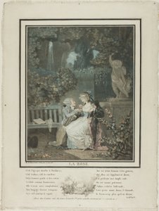 Rosen af Philibert Louis Debucourt
