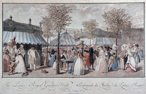 Gå gennem Slotshaven - ved Debucourt af Philibert Louis Debucourt