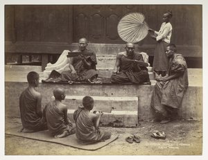 Burmesiske præster (Pongees), fra Views of Burma