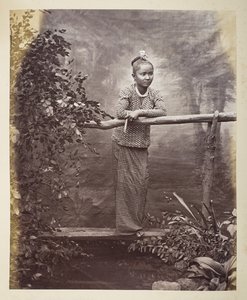 Portræt af en burmesisk jomfru, Fotograf: Klier, Philip Adolphe Gladstone Collection