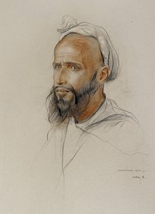 Portræt af en araber af Philip Alexius de Laszlo