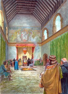 The Great Hall, Sherborne Castle, c1200-tallet, 1990-2010 af Philip Corke