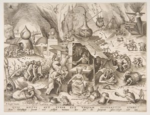 Avarice Avaritia fra serien The Seven Deadly Sins, 1558.