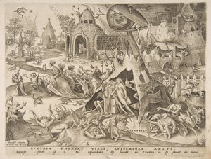 Lust Luxuria fra De syv dødssynder, 1558.