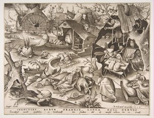 Sloth Desidia, fra serien The Seven Deadly Sins, 1558.