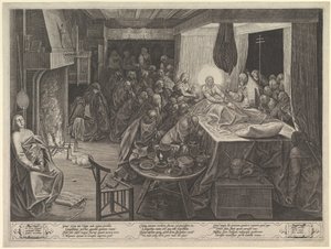 Jomfruens død, 1574. af Philip Galle