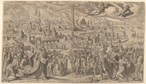 Babylons fald, 1569. af Philip Galle