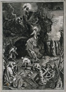 Kristi opstandelse, ca. 1562. af Philip Galle