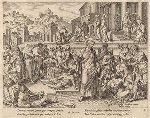 Sankt Peter helbreder de syge med sin skygge