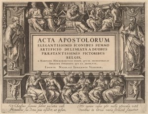 Titel side af Philip Galle after Maerten van Heemskerck after Jan van der Straet