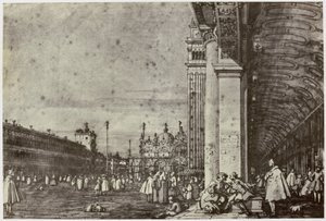 Canaletto, Piazza di San Marco af Philip Henry Delamotte