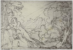 Correggio, en engel, der bærer en sjæl til paradis