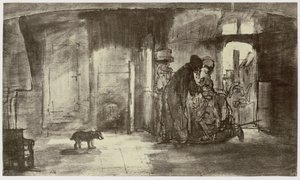 Rembrandt, Tobiat velsigner Tobias af Philip Henry Delamotte