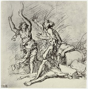 Salvator Rosa, Pan og Syrinx af Philip Henry Delamotte