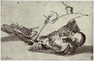 Salvator Rosa, Den sårede soldat af Philip Henry Delamotte