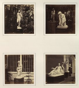 [Skulpturer af Andromeda, Atalantas toilet, Corinna og en Naiad], ca. 1859. af Philip Henry Delamotte.