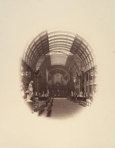 Udsigt i Central Hall, Art Treasures Exhibition, Manchester, 1857. af Philip Henry Delamotte