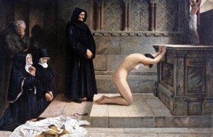 Den hellige Elizabeth af Ungarns store forsagelseshandling af Philip Hermogenes (after) Calderon