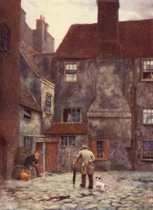 Bagsiden af Queens Head Inn, Southwark, 1884 af Philip Norman