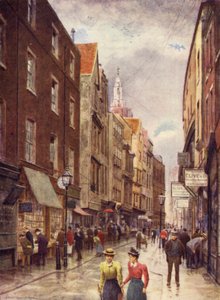 Holywell Street, Strand, set mod vest, 1900 af Philip Norman
