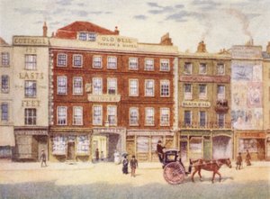 Old Bell Inn og Black Bull, fra Holborn, 1897 af Philip Norman