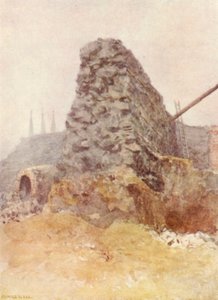 Rester af romersk mur, Newgate, 1903 af Philip Norman