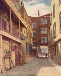 Yard of Old Bell Inn, Holborn, fra nord, 1897 af Philip Norman