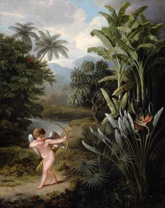 Amor, der inspirerer planterne med kærlighed, malet til Robert Thorntons bog 