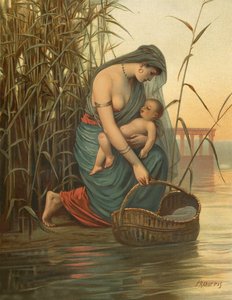 Spædbarnet Moses og hans mor