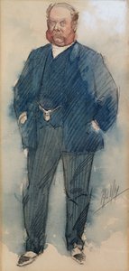 Oberst North (penn & blæk, akvarel og gouache på papir)