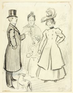Humoristisk scene af London-livet i East End af Philip William May