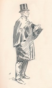 Blyblyantskitse af Phil May, c1800-tallet 1903-1904