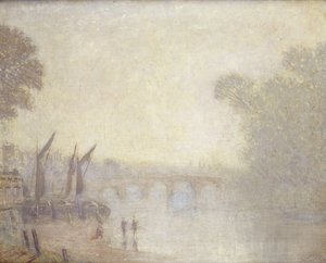 Et klassisk landskab, Richmond, Surrey af Philip Wilson Steer