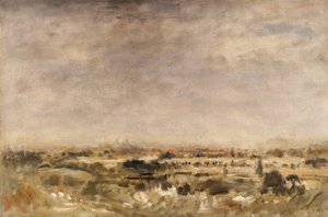 En fjern udsigt over Bridgnorth af Philip Wilson Steer
