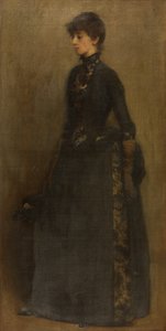 Lady in Grey: Mrs Montgomery (olie på lærred) af Philip Wilson Steer