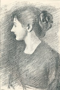 Portræt af frøken Emma Froude, c1893 af Philip Wilson Steer