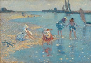 Walberswick, børnepadling, 1891