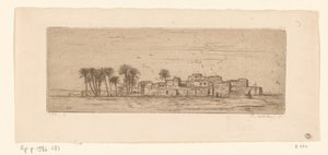 Overblik over Com Al-Akhdar Vue de Côm Al-Akhdar (original titel) af Philip Zilcken (signed by artist)