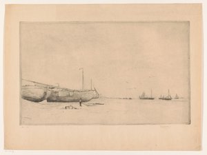 Scheveningen Strand af Philip Zilcken (signed by artist)