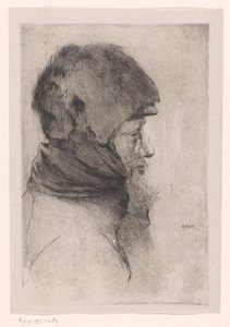 Hovedet af en gammel mand, i profil Old Mendiant (original titel)