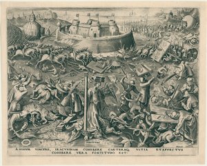Fortitudo Fortitude fra De syv dyder, 1559.