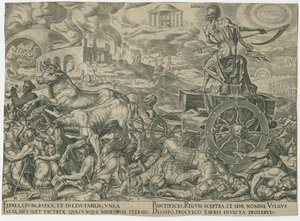 Dødens triumf, ca. 1565. af Philipp Galle