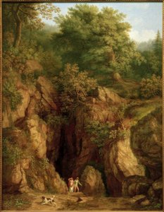 J.Ph. Hackert, St. Francis Grotte på Monte Verna I.