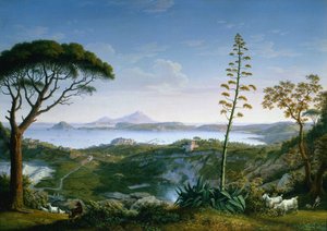 Udsigt over Pozzuoli-bugten fra Solfatara